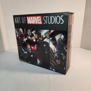 Art of Marvel Studios 4 Book Set - Iron Man Thor Captain America Case and Poster